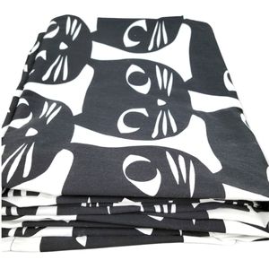 IKEA Mattram Black and White Cat Curtains